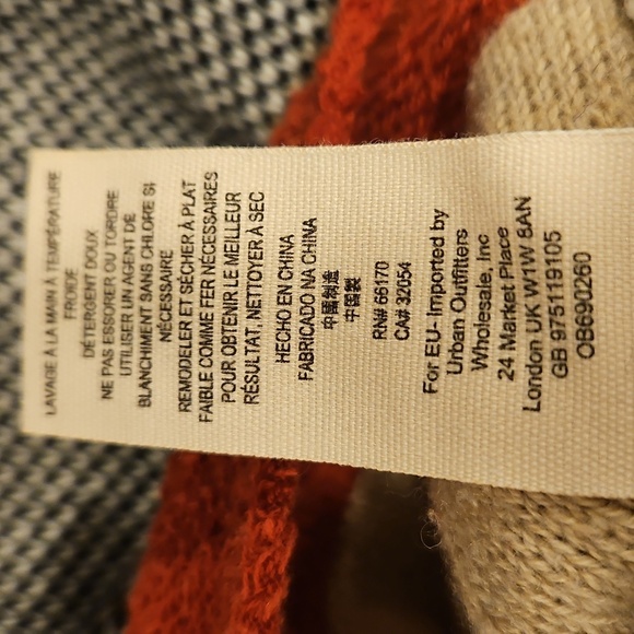 💕FREE PEOPLE💕 Desert Rose Sweater Embroidered Longhorn Colorblock Knit Medium - Picture 15 of 15